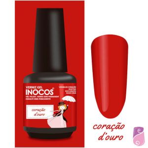 Verniz Gel Inocos Coração D´ Ouro 15ml