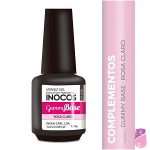 Verniz Gel Inocos Gummy Base Rosa Claro 15ml