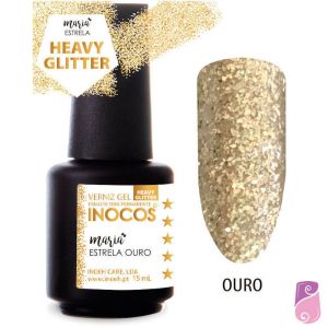 Verniz Gel Inocos Maria Estrela Ouro 15ml 