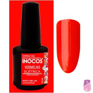 Verniz Gel Inocos Maria Vermelho Elétrica 15ml 