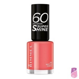 Verniz Rimmel London 60 Seconds #415 Instyle Coral 8ml